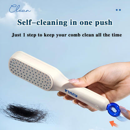 One-Pull Clean Massage Comb