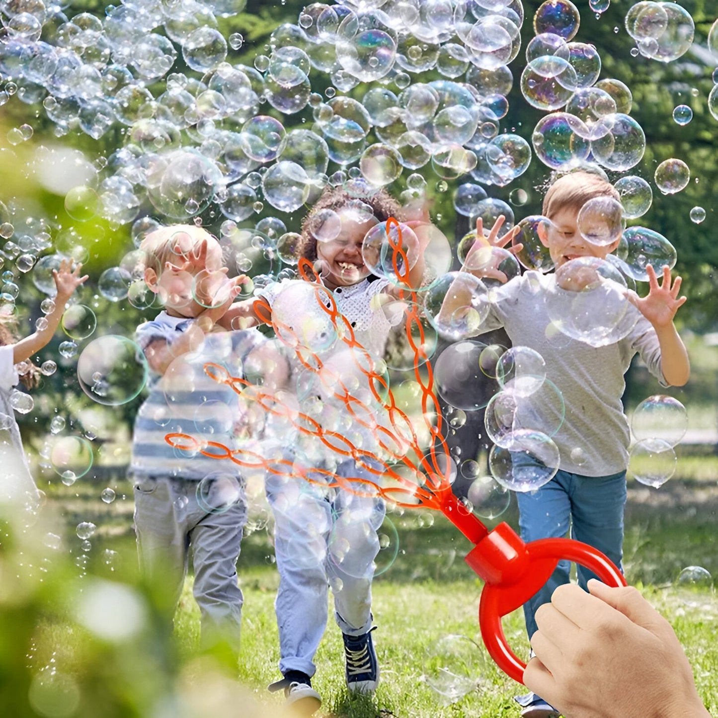 32-hole smiley face bubble