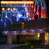 4th of July American Flag Lights Decoration