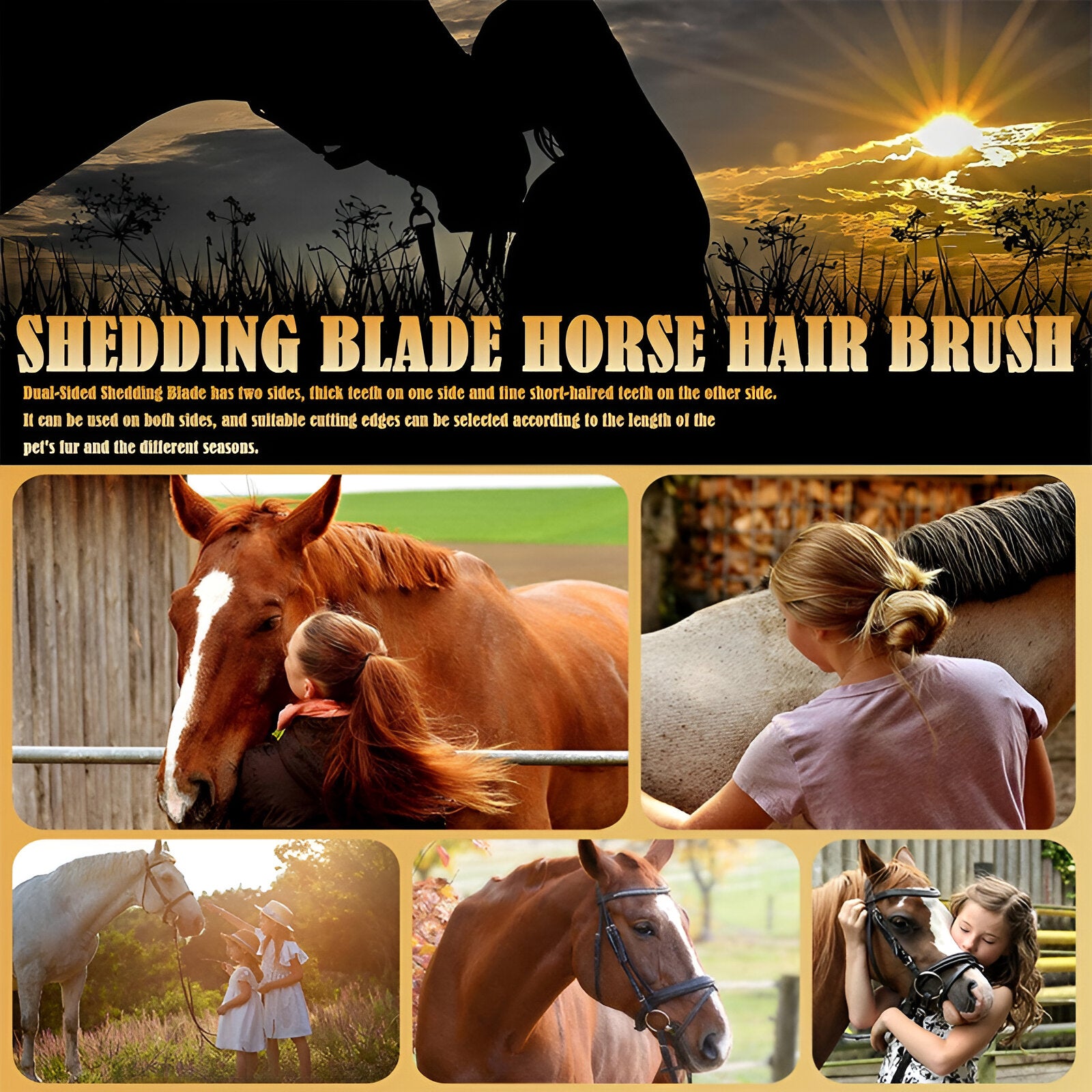 Professional Double Sided Horse Hair Cleaner