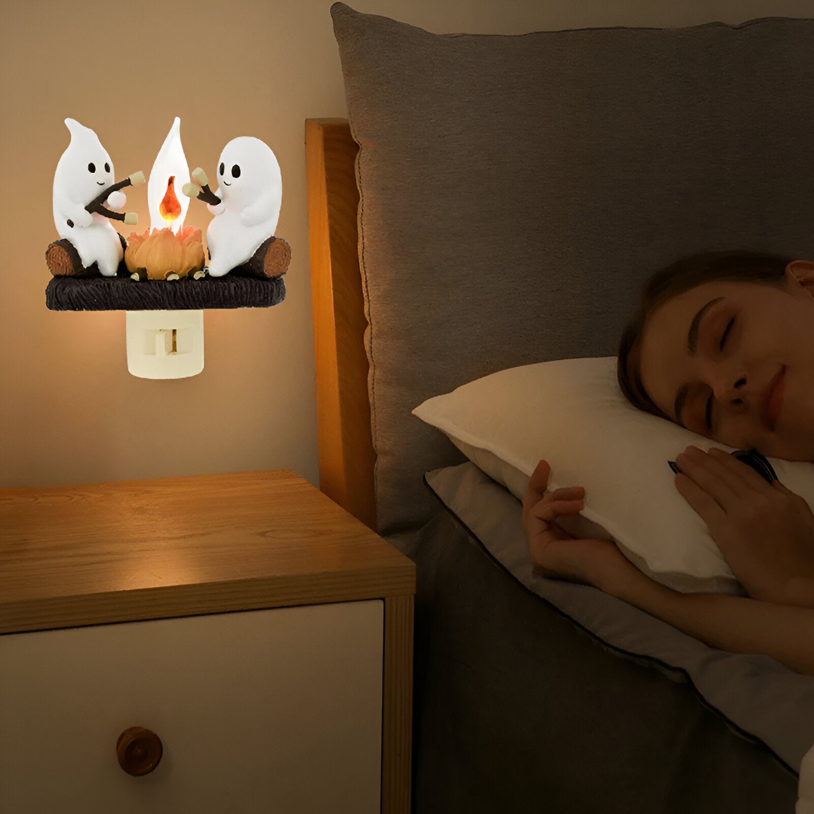 2024 Ghost Campfire Flickering Nightlight✨🔥👻