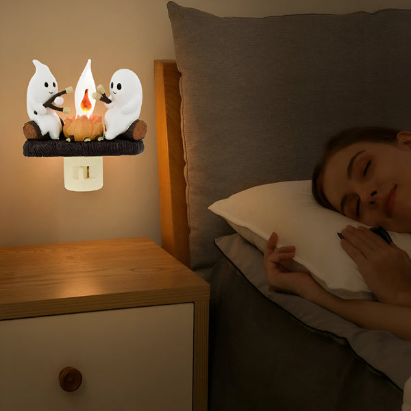 2024 Ghost Campfire Flickering Nightlight✨🔥👻