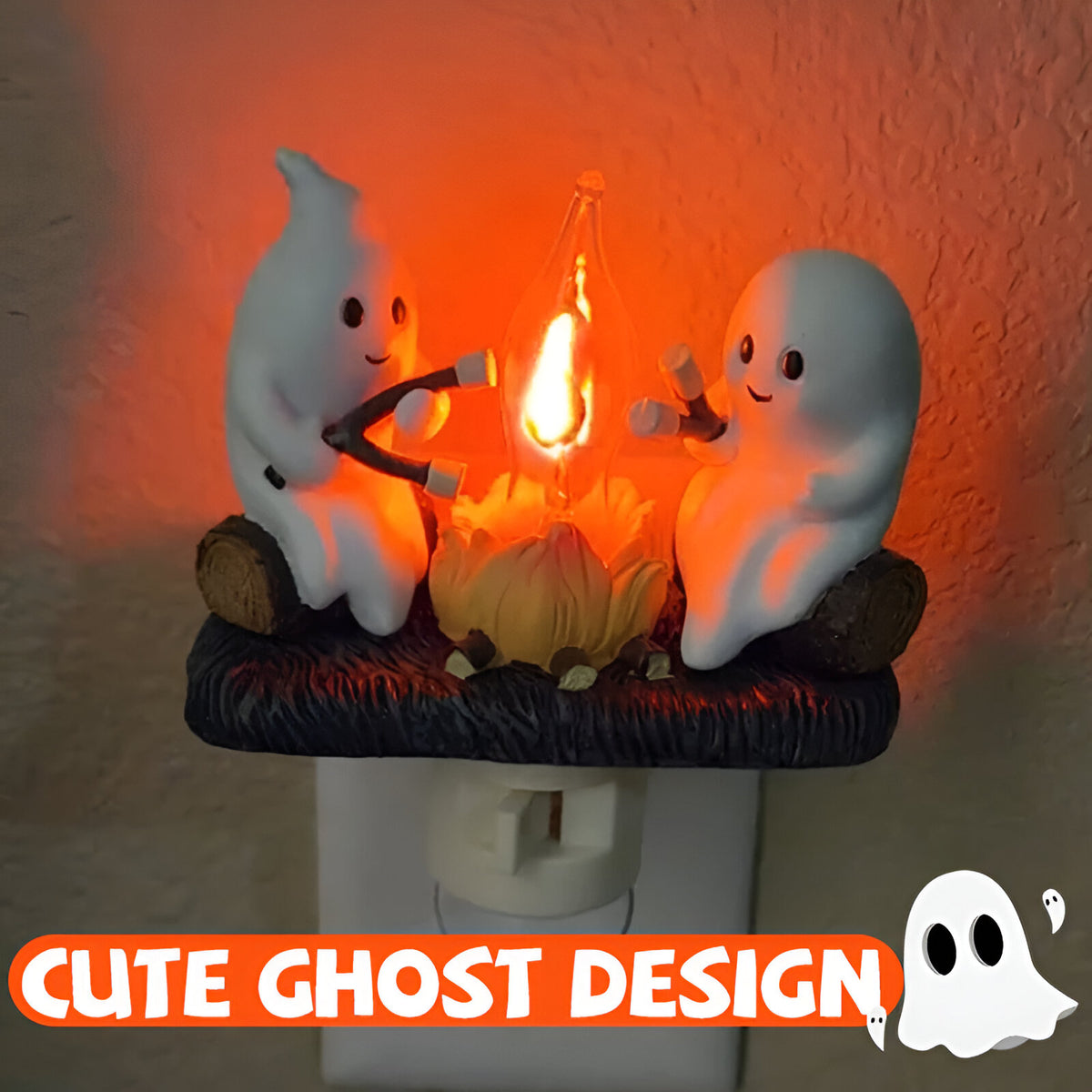 2024 Ghost Campfire Flickering Nightlight✨🔥👻