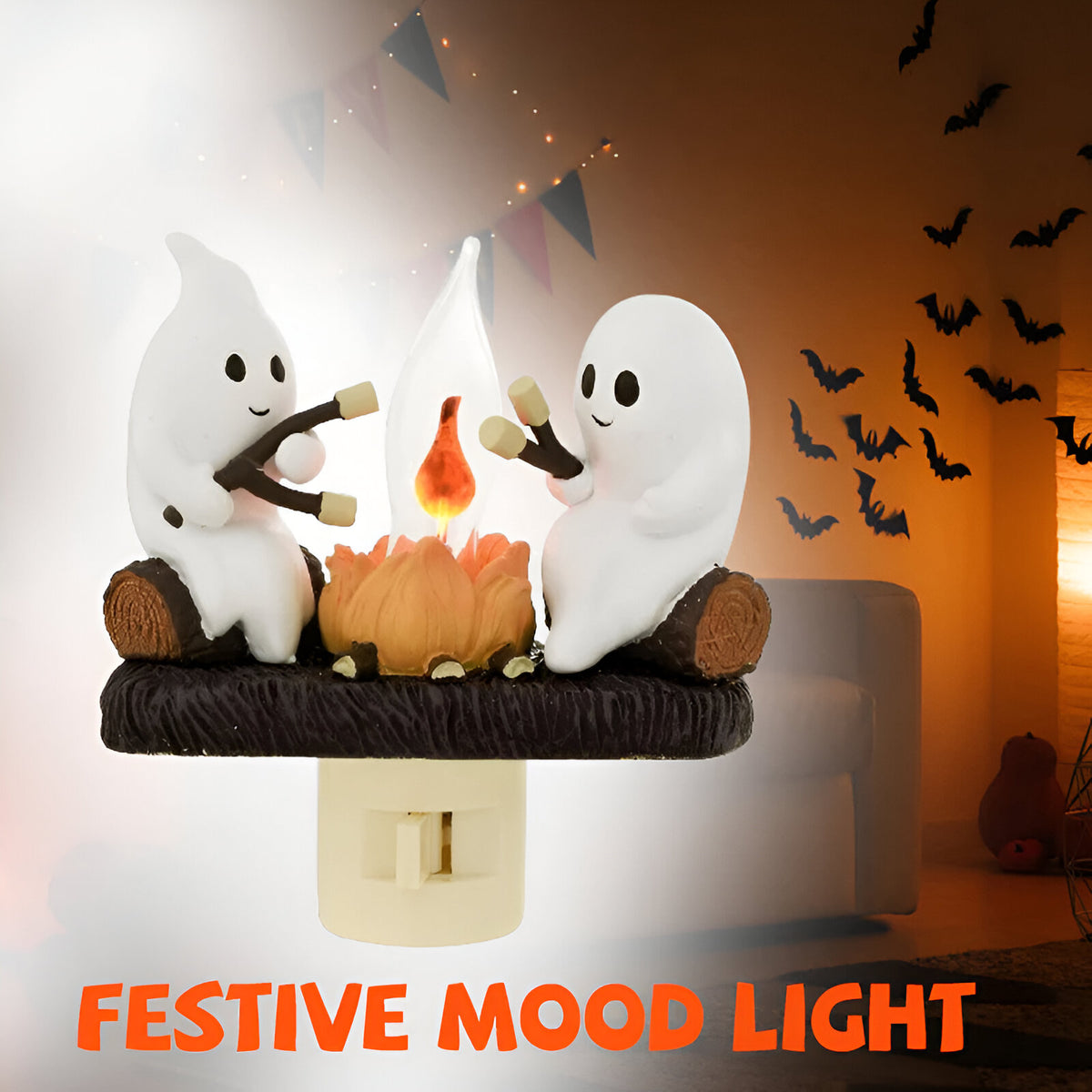 2024 Ghost Campfire Flickering Nightlight✨🔥👻