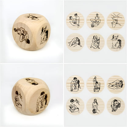 4 Sex Dice for Role Play, Fun Love Dice for Adults🔥