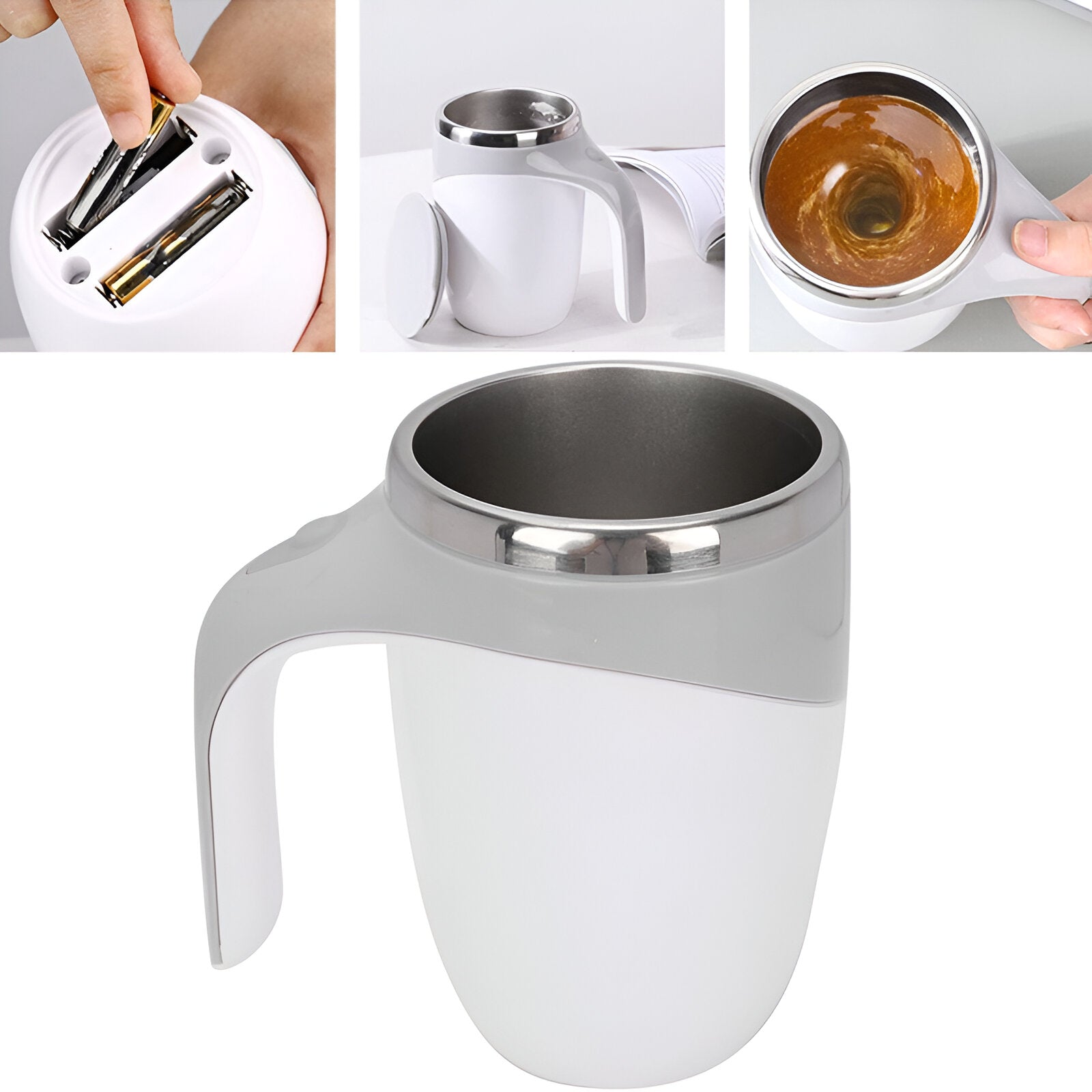 Stainless Steel Electric Self Mixing Cup