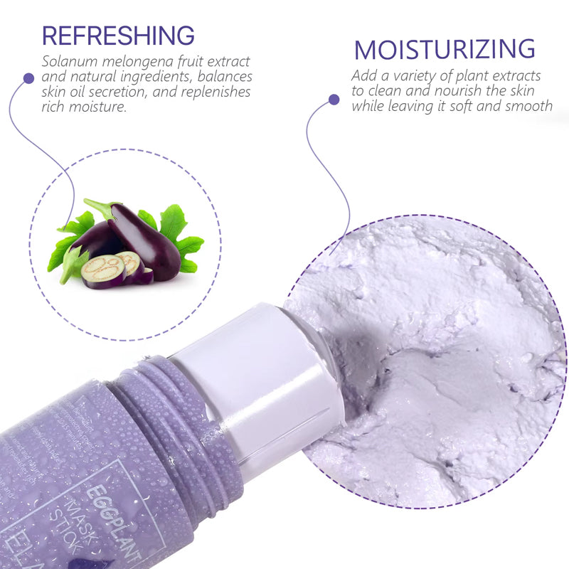 Moisturizing and purifying eggplant mask