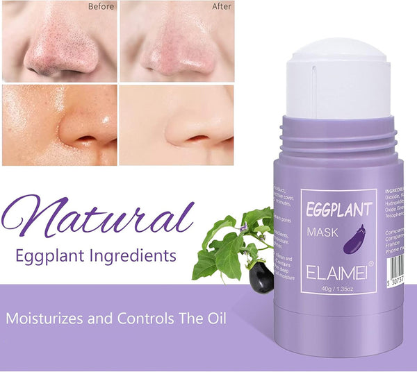 Moisturizing and purifying eggplant mask