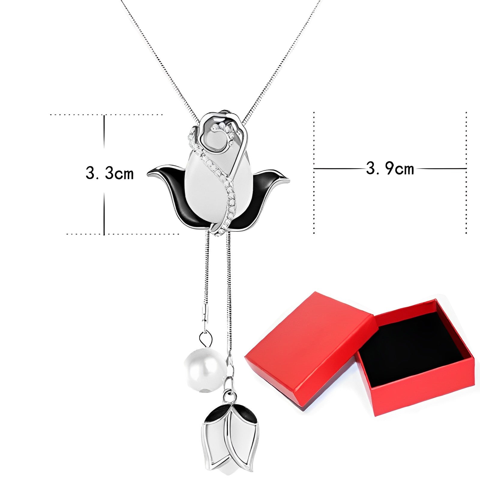 🎉[Special Offer] Get 2 Opal Tulip Pendant Necklaces for the price of 1🎉
