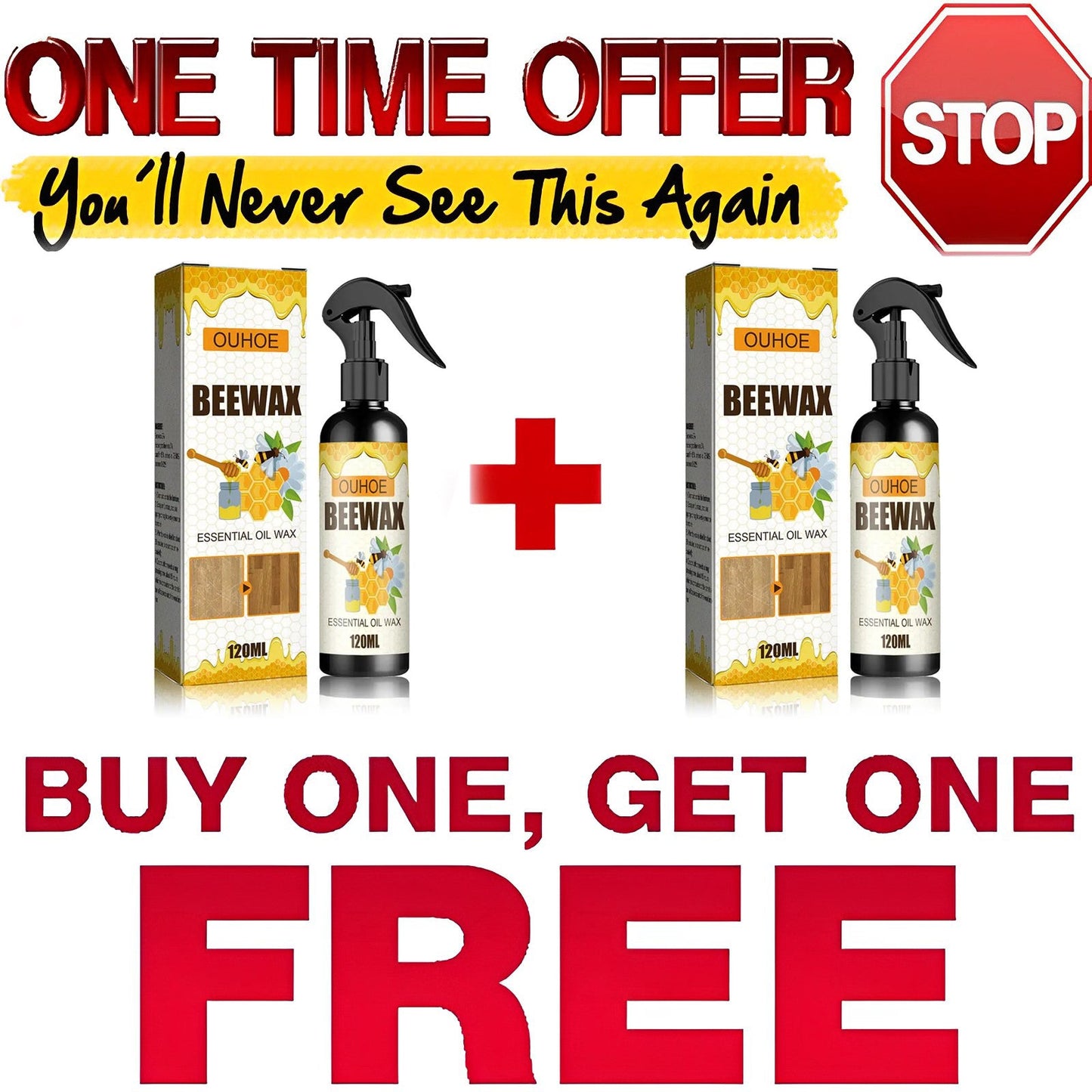 🎉[Special Offer] Get 2 Natural Micro-Molecularized Beeswax Spray for the price of 1🎉