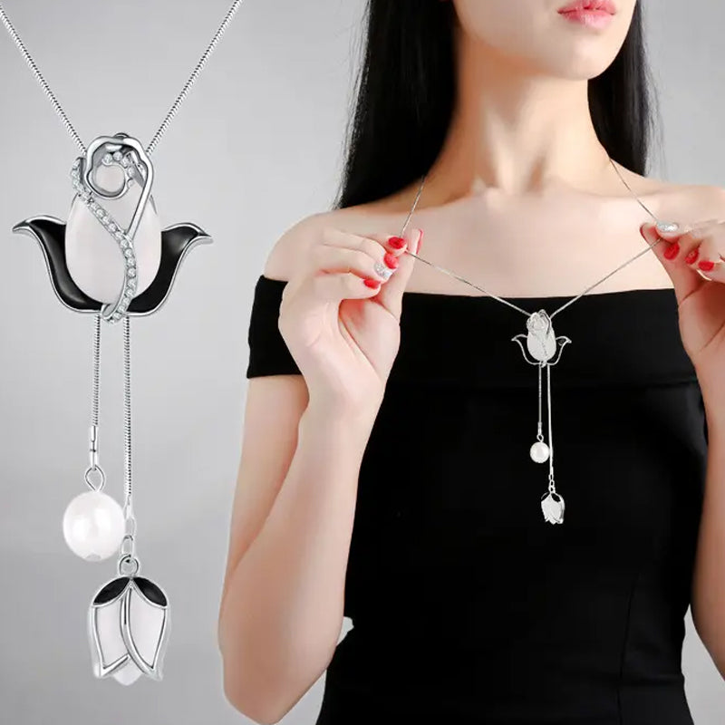 🎉[Special Offer] Get 2 Opal Tulip Pendant Necklaces for the price of 1🎉