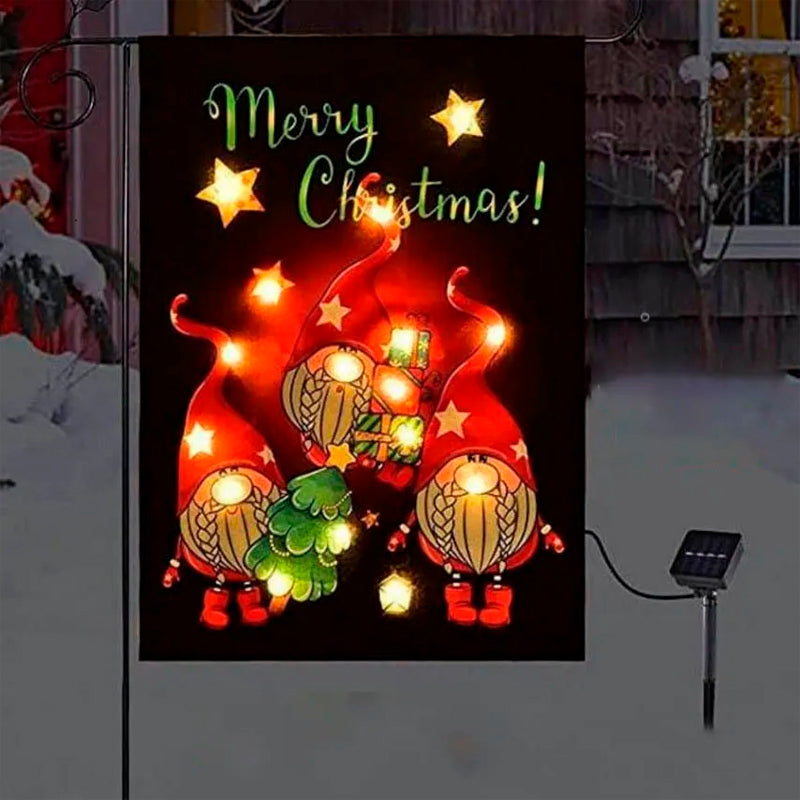 Christmas Solar Energe LED Garden Flags 🎄SPECIAL OFFER 50% OFF 🎉