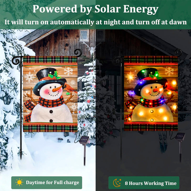 Christmas Solar Energe LED Garden Flags 🎄SPECIAL OFFER 50% OFF 🎉