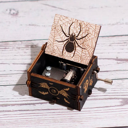 Halloween wooden music box