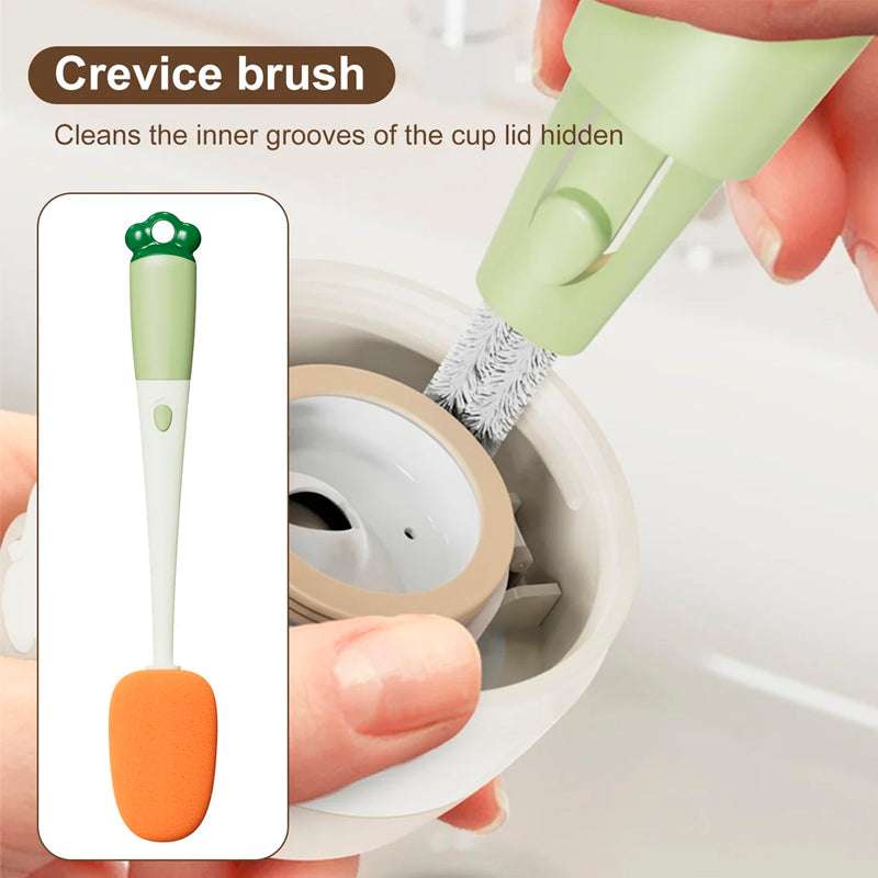 3-in-1 multi-function long handle cup brush