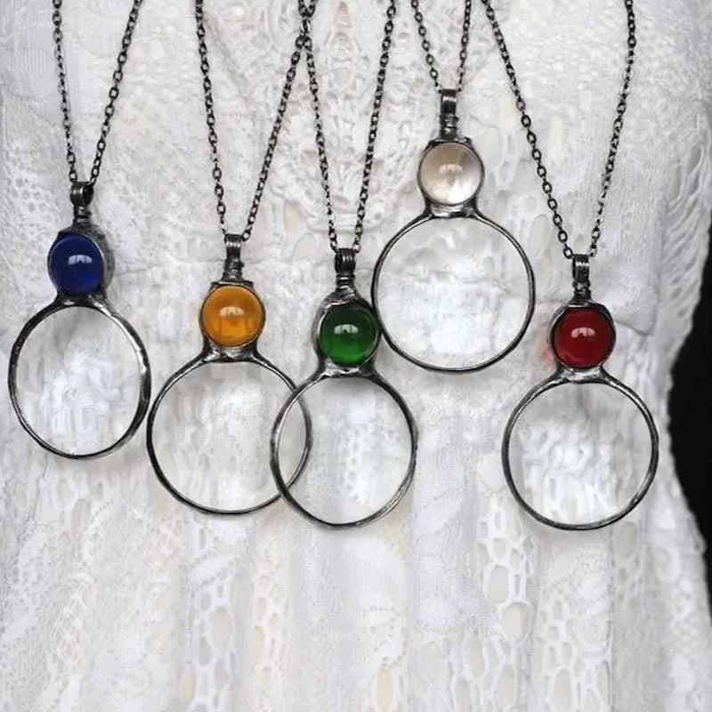 Magnifying Glass Necklace Gift