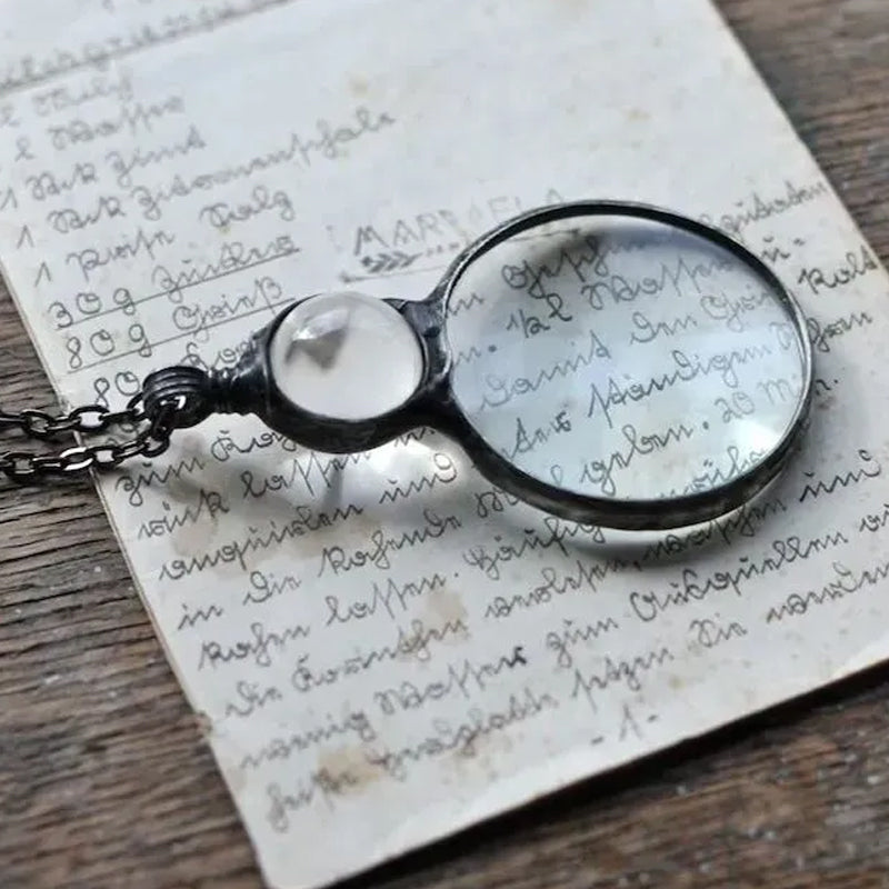 Magnifying Glass Necklace Gift