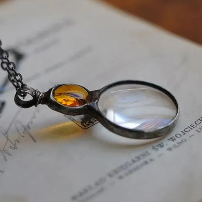 Magnifying Glass Necklace Gift