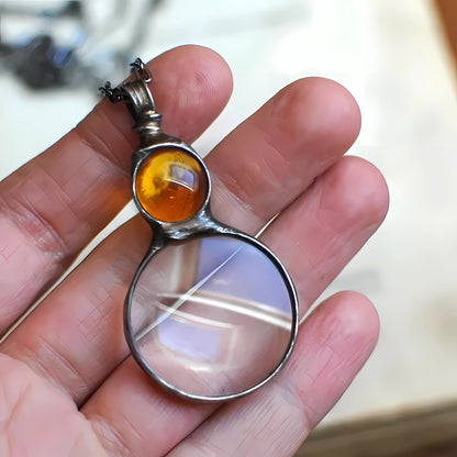 Magnifying Glass Necklace Gift