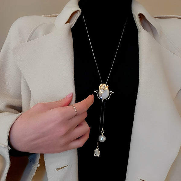 🎉[Special Offer] Get 2 Opal Tulip Pendant Necklaces for the price of 1🎉