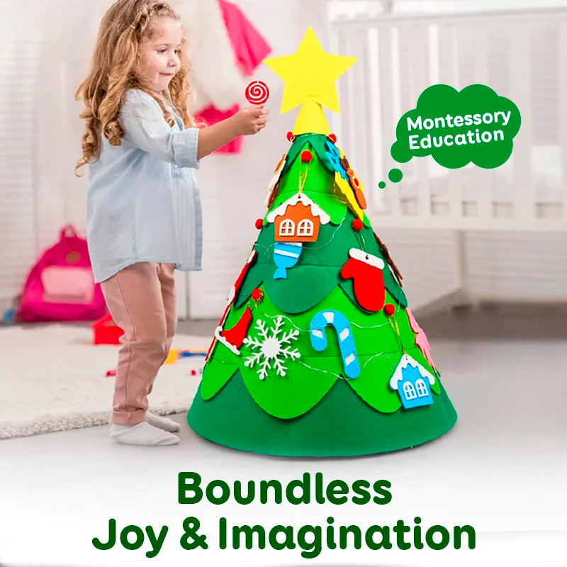 🎁Montessori 3D DIY Felt Christmas Tree 🎄✨