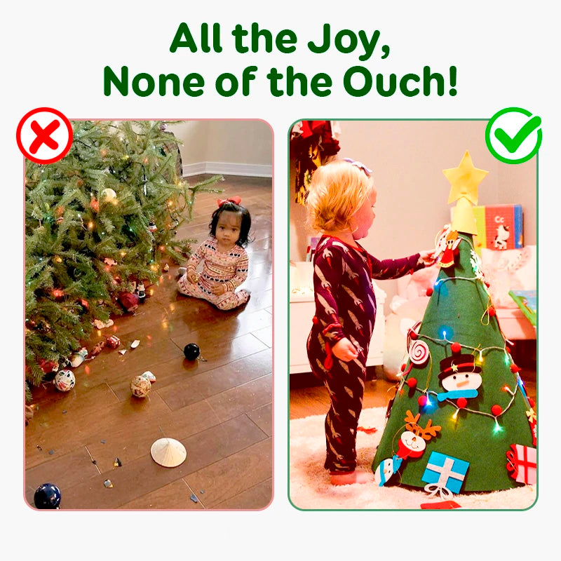 🎁Montessori 3D DIY Felt Christmas Tree 🎄✨