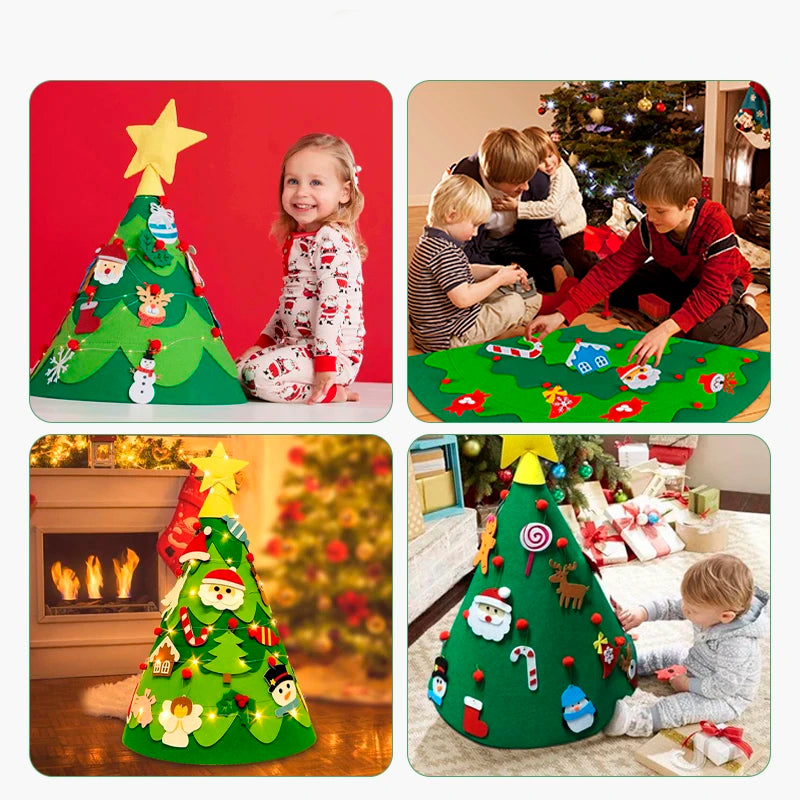 🎁Montessori 3D DIY Felt Christmas Tree 🎄✨